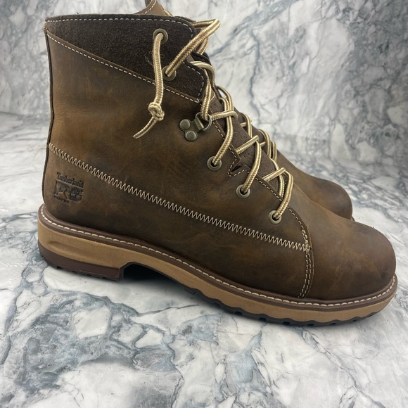 Timberland PRO Hightower 6" Alloy Toe Work Boot, Women's Size 9.5 , Brown - Picture 5 of 9